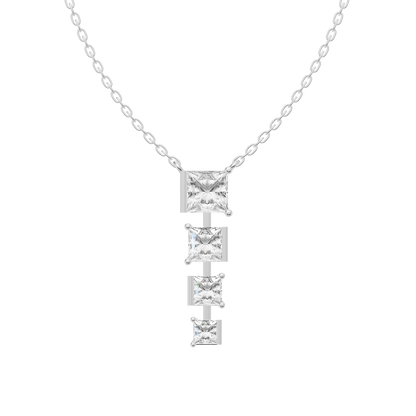 Sophisticated Silver Diamond Pendant (SPC-AG005)