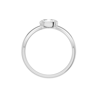 Classic Silver Diamond Ring (SRB-AG002)