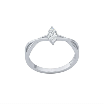 Cleo Lab-Grown Diamond Silver Ring for Women (SRB-AG009)