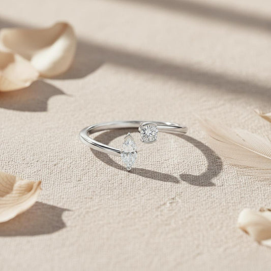 Enduring Lab Diamond Silver Ring (SRB-AG039)