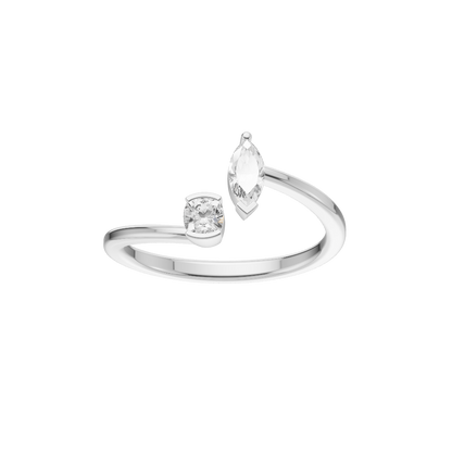 Enduring Lab Diamond Silver Ring (SRB-AG039)