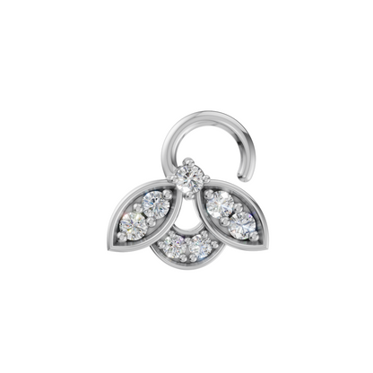 Floral Fantasy Diamond Nosepin (SNW-AG009)