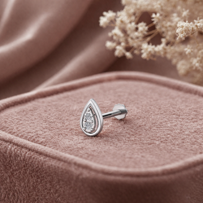 Leafs Diamond NosePin (SNC-AG007)