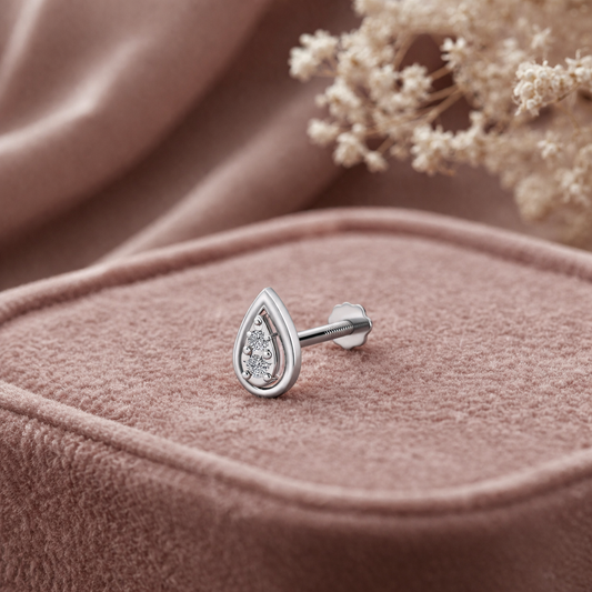 Leafs Diamond NosePin (SNC-AG007)