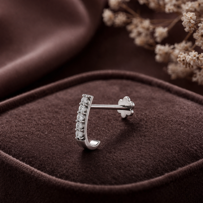 Studded Diamond Nosepin (SNC-AG004)