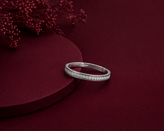 Clean Cut Adjustable Diamond Ring (SRA-AG003)