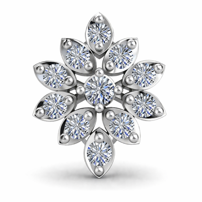 Frost Diamond Silver Earrings (SES-AG029)