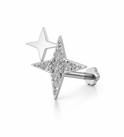 Star Glow Diamond Nosepin (SNW-AG013)