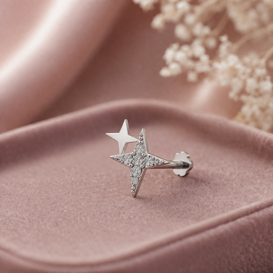 Star Glow Diamond Nosepin (SNW-AG013)