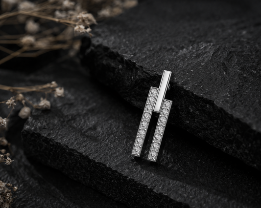 Radiant Line Diamond Pendant (SPN-AG003)