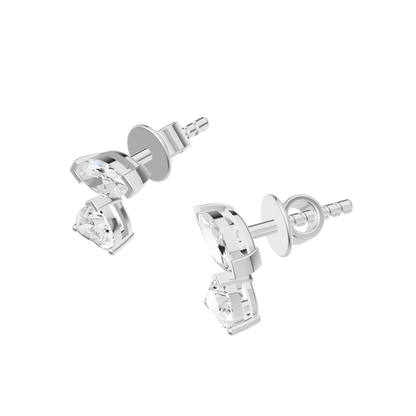 Ethereal Brilliance Diamond Silver Earring (SES-AG005)