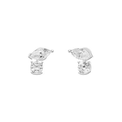 Pure Radiance Diamond Silver Earring (SES-AG004)