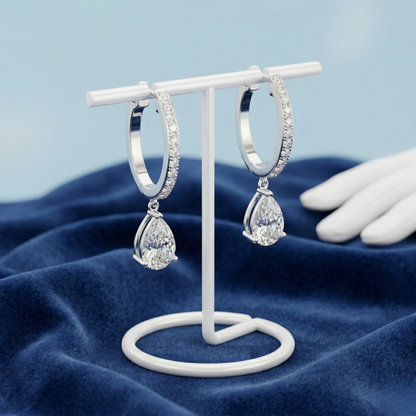 Celestial Spark Diamond Silver Earring (SEH-AG002)