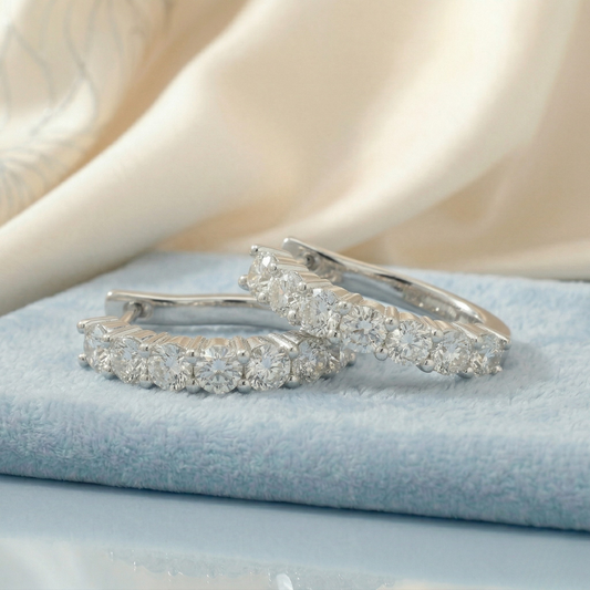 Urban Glow Diamond Hoops (SEG-AG001)