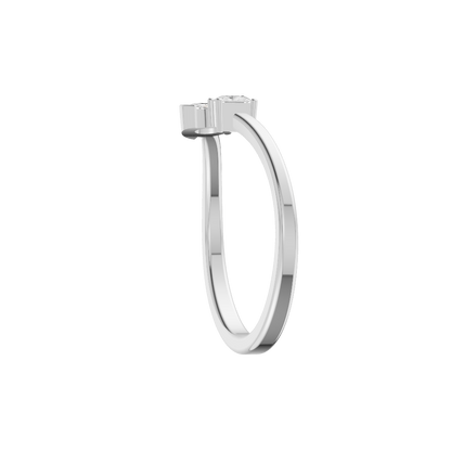 Dreamlike Silver Diamond Ring (SRB-AG029)
