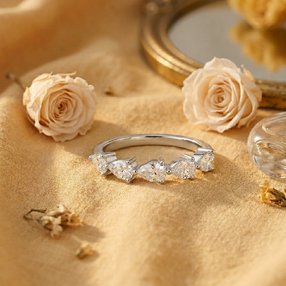 Refined Lab Diamond Silver Ring (SRB-AG057)