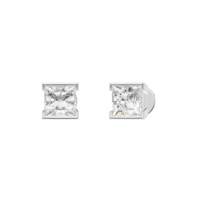 Timeless Grace Diamond Silver Earring (SES-AG001)