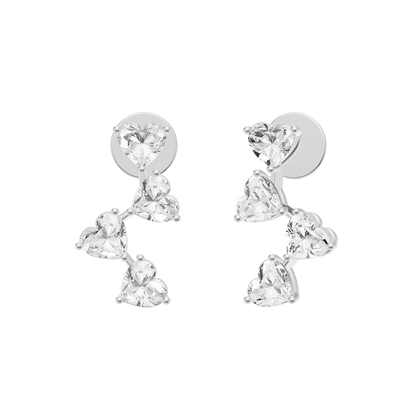 Regal Diamond Silver Earrings (SED-AG001)
