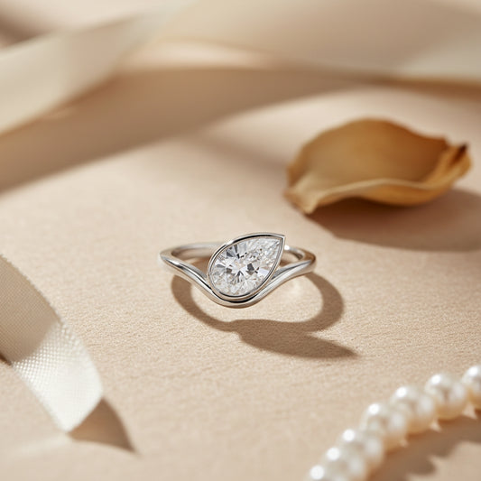 Timeless Silver Diamond Ring (SRB-AG005)