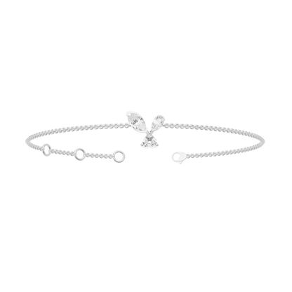 Pristine Light Silver Diamond Bracelet (SBL-AG005)