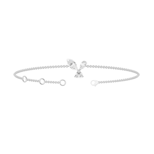 Pristine Light Silver Diamond Bracelet (SBL-AG005)
