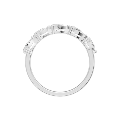 Refined Lab Diamond Silver Ring (SRB-AG057)