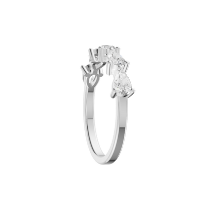 Refined Lab Diamond Silver Ring (SRB-AG057)