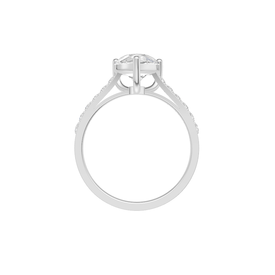 Delicate Rings Silver Delicate Diamond Silver Ring (SRB-AG022) β Mysavera.in