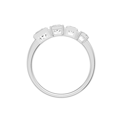 Subtle Lab Diamond Silver Ring (SRB-AG061)