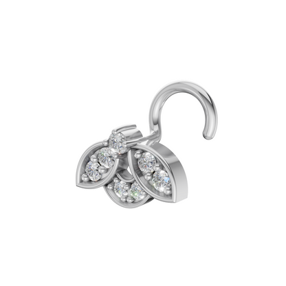 Floral Fantasy Diamond Nosepin (SNW-AG009)