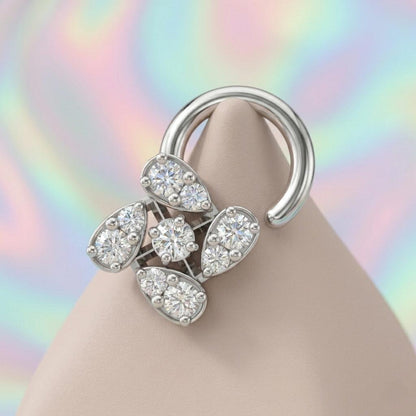 Flower Blossom Diamond Nosepin (SNW-AG004)