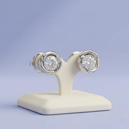 Cobalt Dreams Silver Earring (SES-AG009)