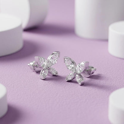 Lavish Lab Diamond Silver Earring (SES-AG008)