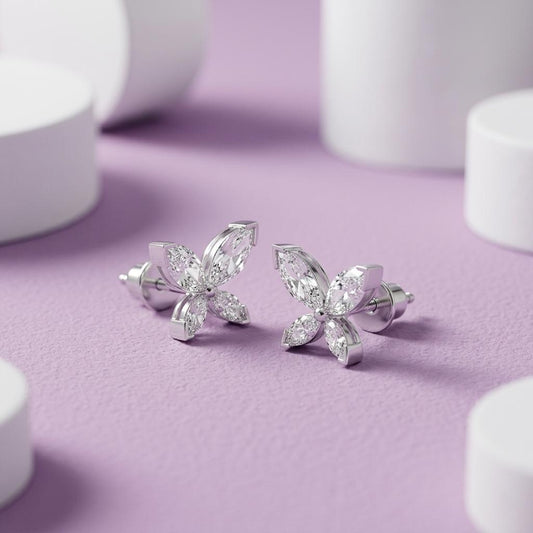 Lavish Lab Diamond Silver earring for Women (SES-AG008)