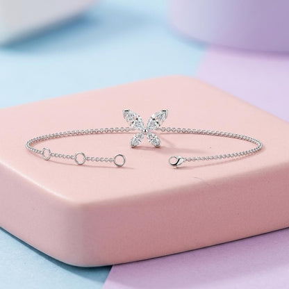 Whispered Silver Diamond Bracelet (SBL-AG004)