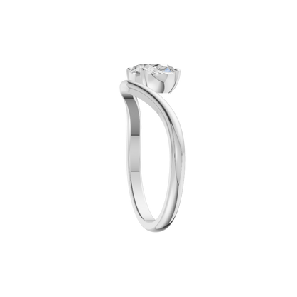 Classic Silver Diamond Ring (SRB-AG002)