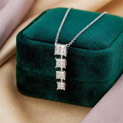 Sophisticated Silver Diamond Pendant (SPC-AG005)