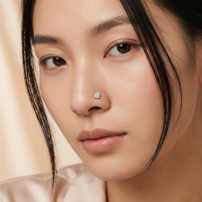 Single Stone Diamond Nosepin (SN-AG1006C)