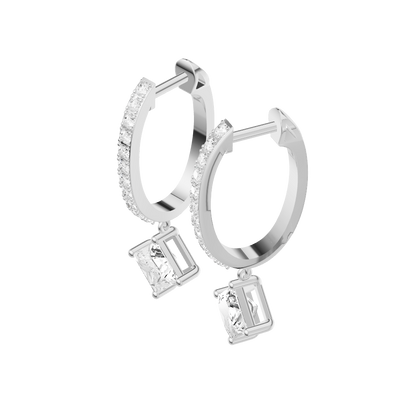 Flawless Glow Diamond Silver Earring (SEH-AG001)