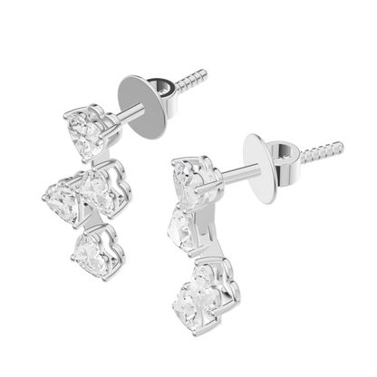 Regal Diamond Silver Earrings (SED-AG001)
