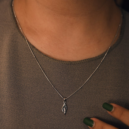 Bold Slash Diamond Pendant (SPN-AG007)