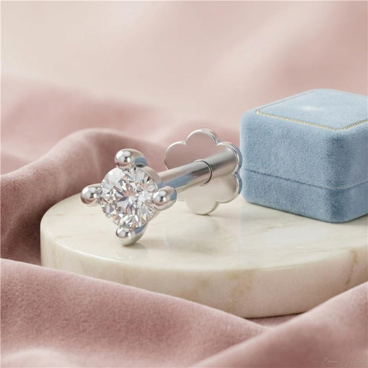 Single Stone Diamond Nosepin (SN-AG1006C)