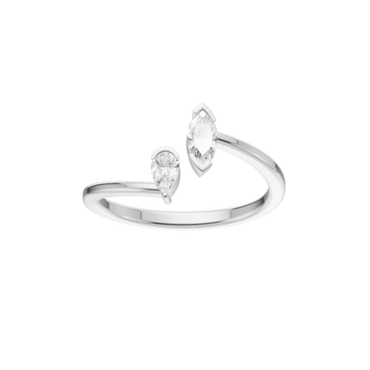 Classic modern Lab Diamond Silver Ring for Women (SRB-AG038)