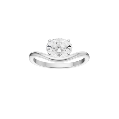 Classic Silver Diamond Ring (SRB-AG002)