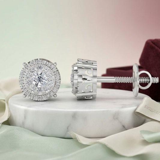 Minimal Muse Diamond Studs (SES-AG016)