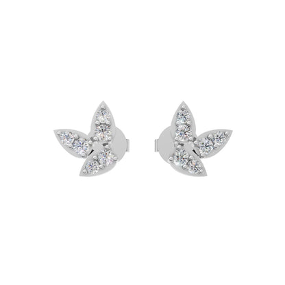 Ivory Diamond Silver Earrings (SES-AG011)