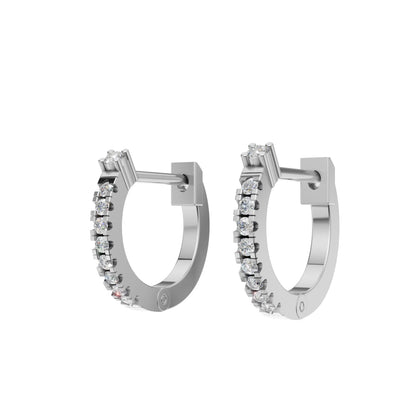 Interlude Diamond Silver Earrings (SEH-AG007)