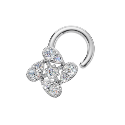 Flower Blossom Diamond Nosepin (SNW-AG004)