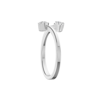 Promise-Lit Diamond Silver Ring (SRB-AG040)