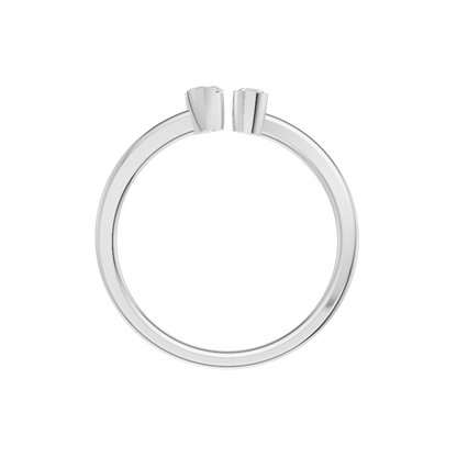 Classic modern Lab Diamond Silver Ring for Women (SRB-AG038)